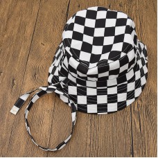 Harajuku Checkerboard Hat Black White Plaid Bucket Mujer Hombres HipHop Summer Cap 648747451275 eb-19996492